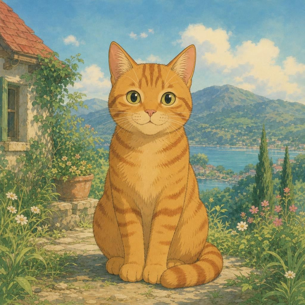 Chat style Ghibli